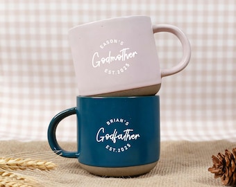 Personalized Godmother Godfather Mug, Ceramic Coffee Mug, Godfather Coffee Mug, Grandparents Mug, Godparent Appreciation Gifts