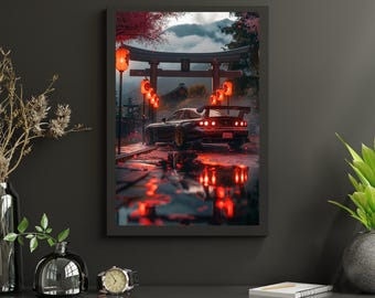 Mazda RX-7 FD3S Poster | Retro JDM Tuner Car Wall Art