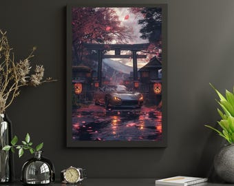 Mazda RX-7 FD3S Poster | Retro JDM Tuner Car Wall Art