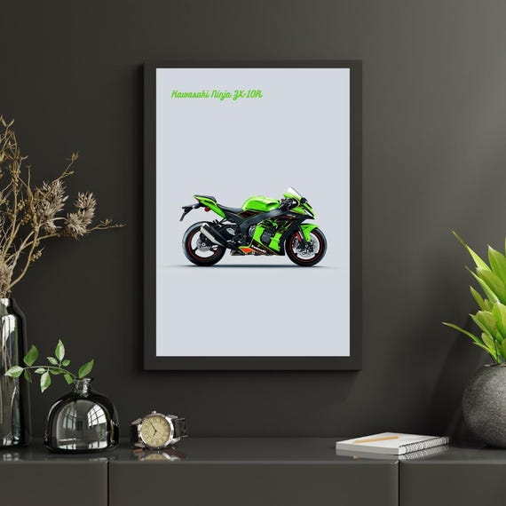 Kawasaki Ninja ZX-10R Poster | Superbike Wall Art - Etsy