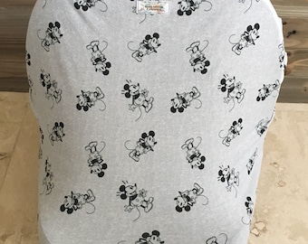 Stretchy car seat cover- carseat canopy cover- 4 in 1 - baby shower gift, mickey mouse
