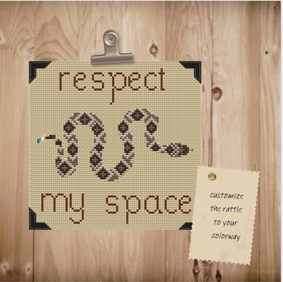 Cross Stitch Pattern Razorback Diamondback Rattlesnake Pride | DIY Colorway Cross Stitch Pattern - Etsy