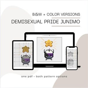 Orgullo Demisexual Junimo Punto de Cruz