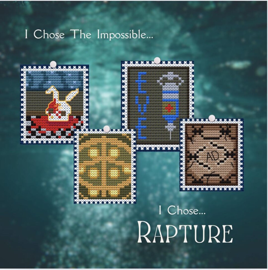 Bioshock Mini Stamp Collection | Cross Stitch Pattern - Etsy