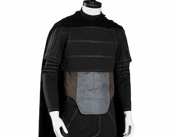 Din Djarin Mandalorian Dark Brown Flight Suit with Cape | Star Wars Bounty Hunter Cosplay Costume | Beskar inspired outfit