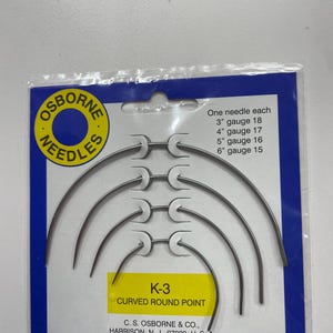 Curved Upholstery Needles Set • Heavy Duty Hand Sewing for Furniture Repair Tufting Cushion Work