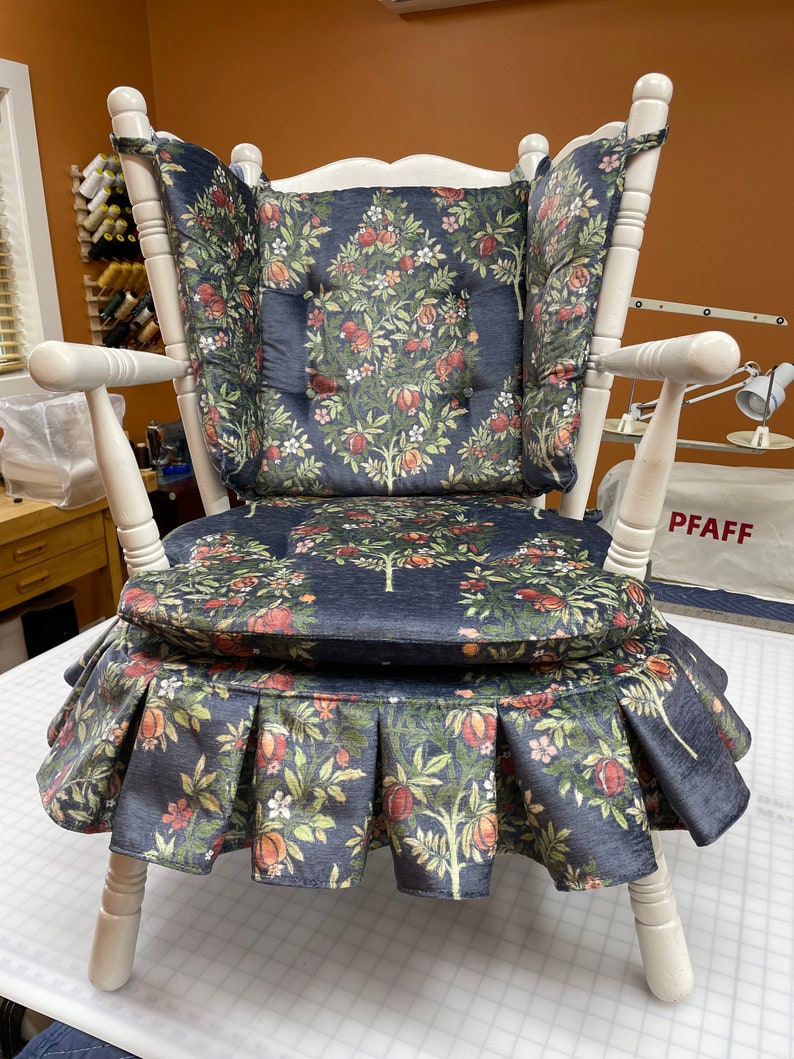 Cricket Chair Cushions With Tailored Skirt Etsy