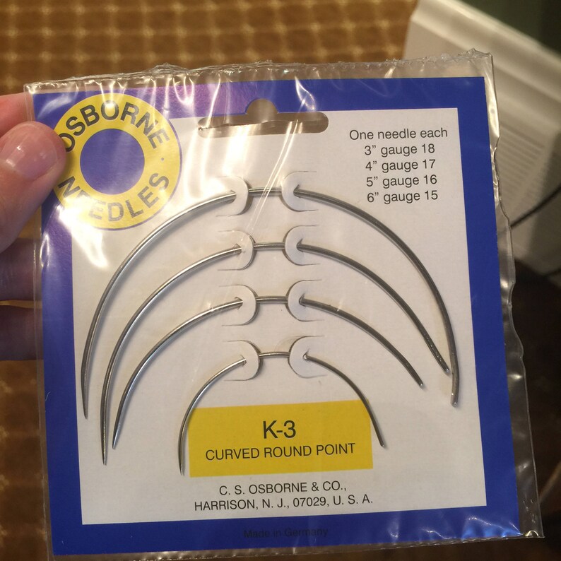 Curved Needle Set for Heavy Duty Hand Sewing Tasks Etsy