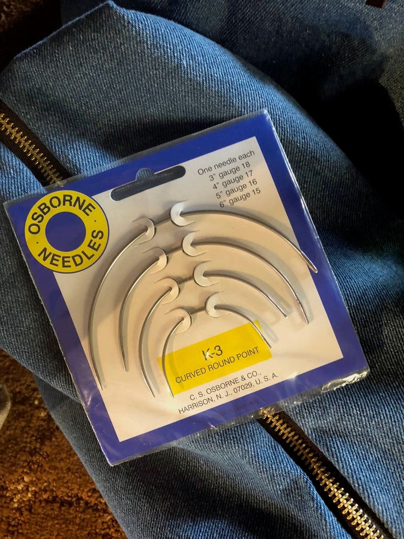 Curved Needle Set for Heavy Duty Hand Sewing Tasks Etsy