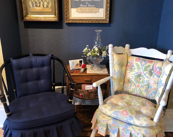 Cricket Chair Cushions With Tailored Skirt Etsy