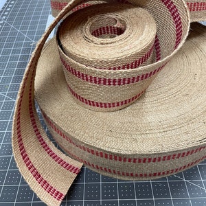 The Ultimate Jute Webbing: 100% Natural, Durable, 11 lbs Heavy Grade, 3 1/2&quot; Wide - Sold by the Yard