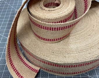 Natural Jute Webbing: Heavy Grade Upholstery Material - 3 1/2" Wide, Sold by the Yard