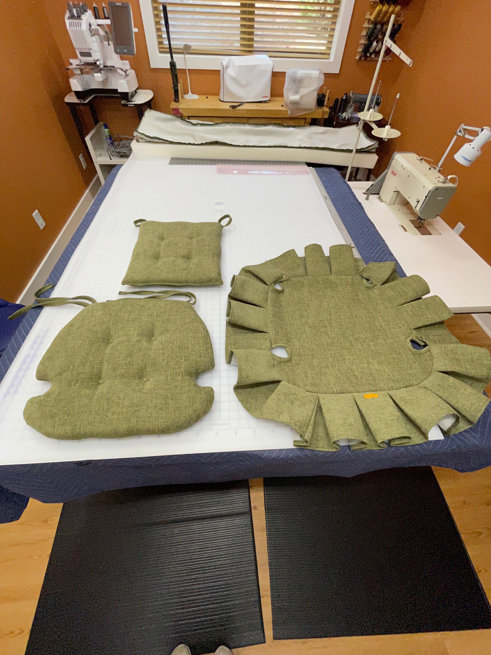 Cricket Chair Cushions With Tailored Skirt Etsy