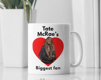 Tate McRae Biggest Fan Mug, Pop Music Lover Gift, Singer Coffee Cup, Aesthetic Fan Mug | Music Gift, Famous Singer Mug, Artist Fanbase Gift