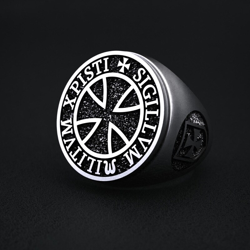 Gold Knights Templar Ring - Etsy