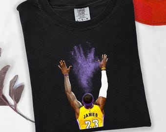 Lebron Basketball Tshirt, Legend LeBron's Iconic Chalk Toss Tee