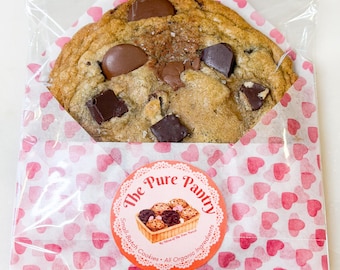 Organic Brown Butter Triple Chocolate Chip Cookie - Valentine's Day Cookie