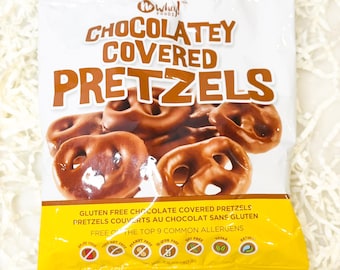Vegan Chocolate Covered Pretzels – Top 9 Allergen Free - Build A Gift Box Item