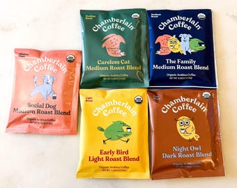 Organic Coffee - Single Serve Bags - Cold or Hot Brew - Build A Gift Box Item