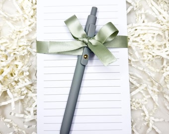 Notepad and Matching Gel Pen - Writer's Gift - Build A Gift Box Item