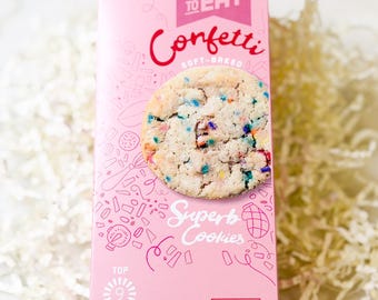 Vegan Soft Baked Confetti Cookies - Top 9 Allergen Free - Dye-Free - Build A Gift Box Item