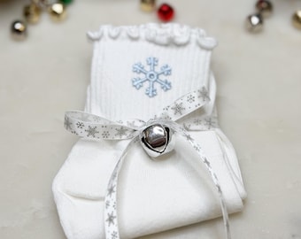 Snowflake Ruffle Socks