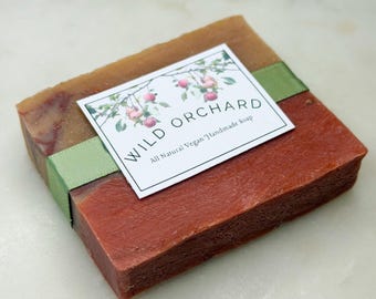 Wild Orchard Vegan Soap - Apple Redwood Cinnamon Scent - Build A Gift Box Item