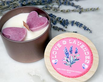 Scented Beeswax Candle - Organic - Non Toxic - All Natural