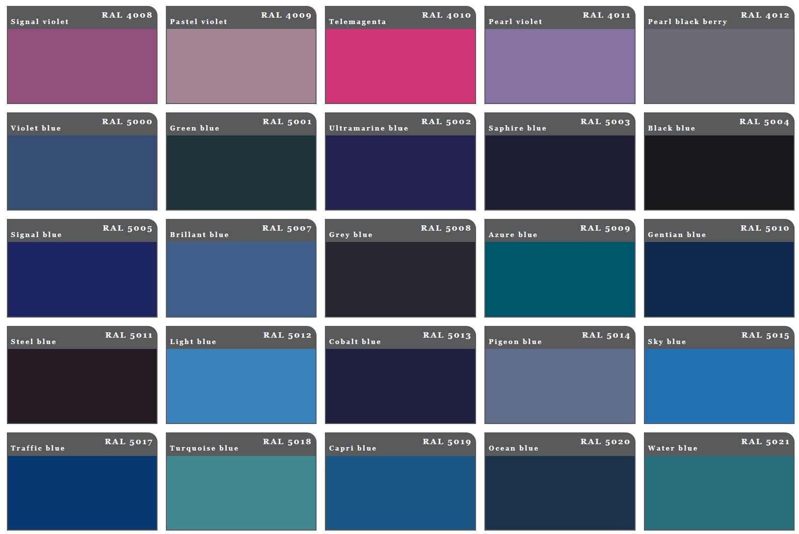 Cast Iron Ral Code RAL Color Chart for Custom Metal Gates | Powder Coat Finish Options ...