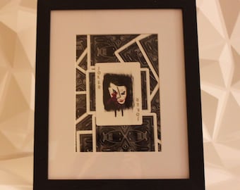 Joker Playing Card Collage – Dark Knight Framed Wall Art