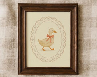 Vintage Enten Druck - Kinderzimmer Wand Kunst, Kinderzimmer Dekor - Digital Download