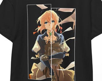 Violet Evergarden Shirt Anime Tee, Anime Merch, Violet Evergarden Cosplay Top, Violet Print Gift for Fans Cute Kawaii Design Style Tee!!