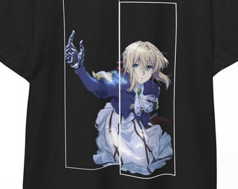 Violet Evergarden Shirt Anime Tee, Violet Evergarden Cosplay Top, Anime Merch, Violet Print Gift for Fans Cute Kawaii Design Style Tee!!
