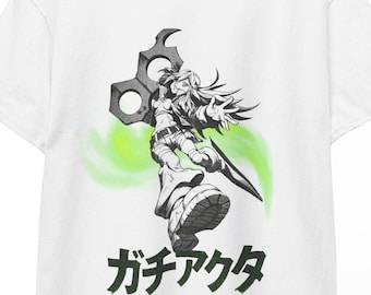 エンジン・ガチアクタステッカー - 大胆なマンガ風ビニール、アニメ