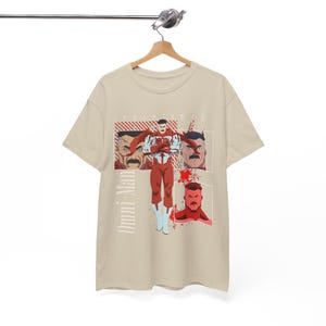 Camiseta gráfica inspirada en Invincible, estilo Mark Grayson, regalo, ropa urbana, camiseta unisex para fans de la épica serie animada, anime y cómic. Sand
