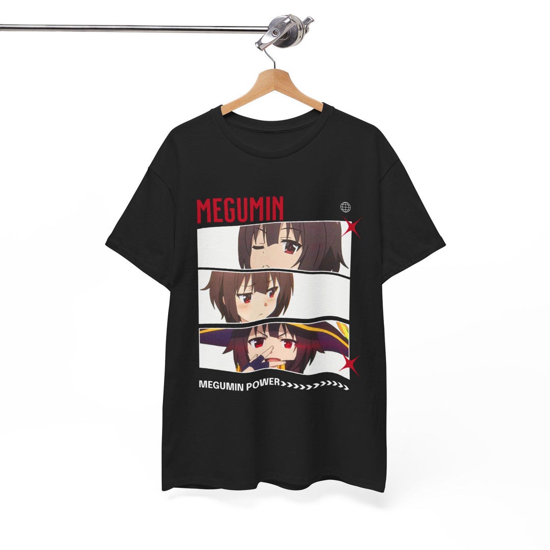 Megumin Merch Konosuba Anime Shirt Kazuma Aqua Megumin Funny Isekai Comedy Manga Tee ...
