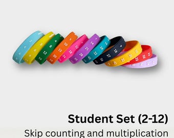 MathBands Skip Counting Set (2–12) | Multiplication Practice | Math Fact Fluency Tool | Home & School Use