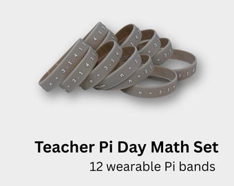 Pi Day Math Bands Teacher Set | Digits of Pi, Classroom Activity