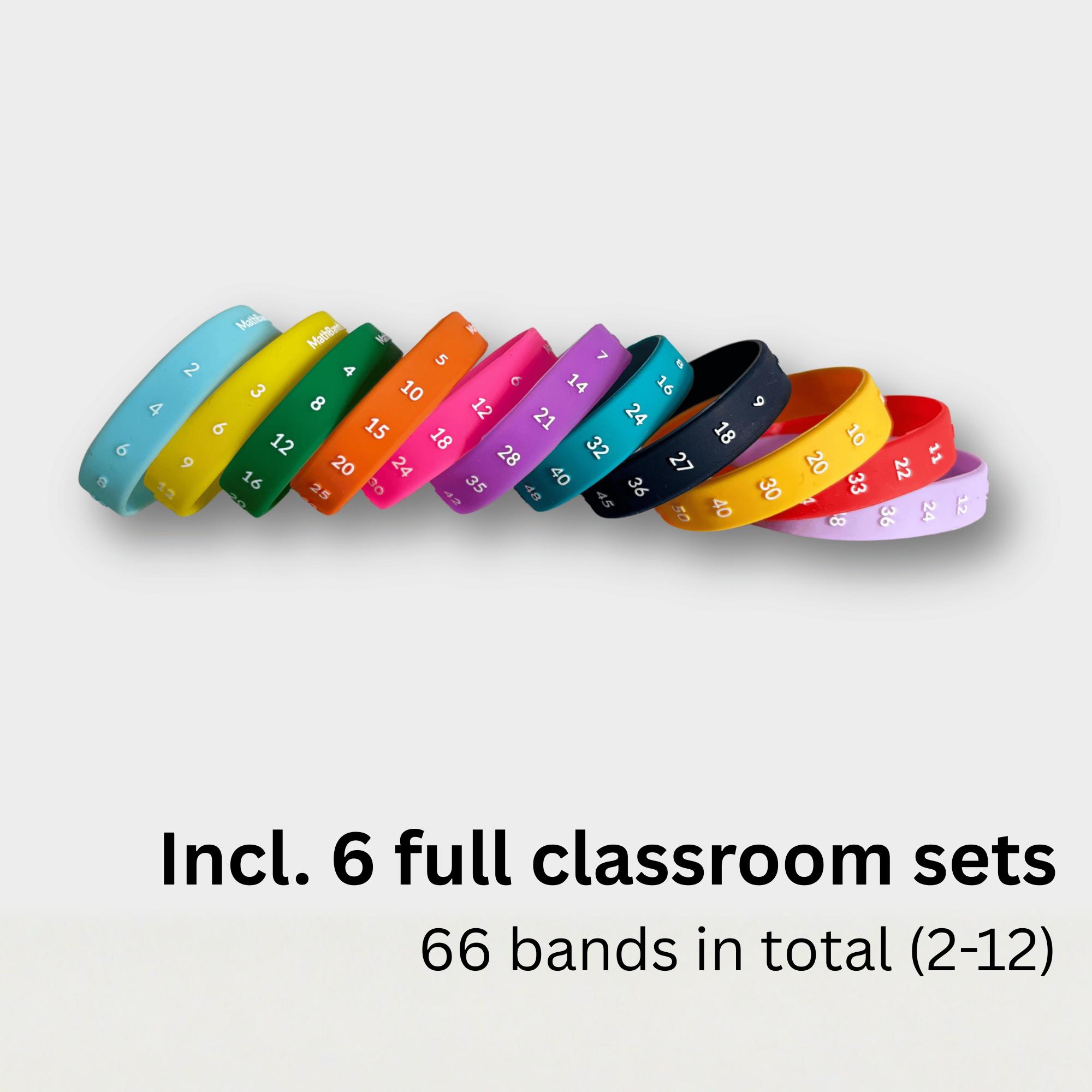 Skip Counting Mathbands - Multiplication Practice, Classroom Set (6 ...