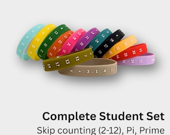 MathBands Complete Set: Skip Counting, Prime, Pi Fluency Tool