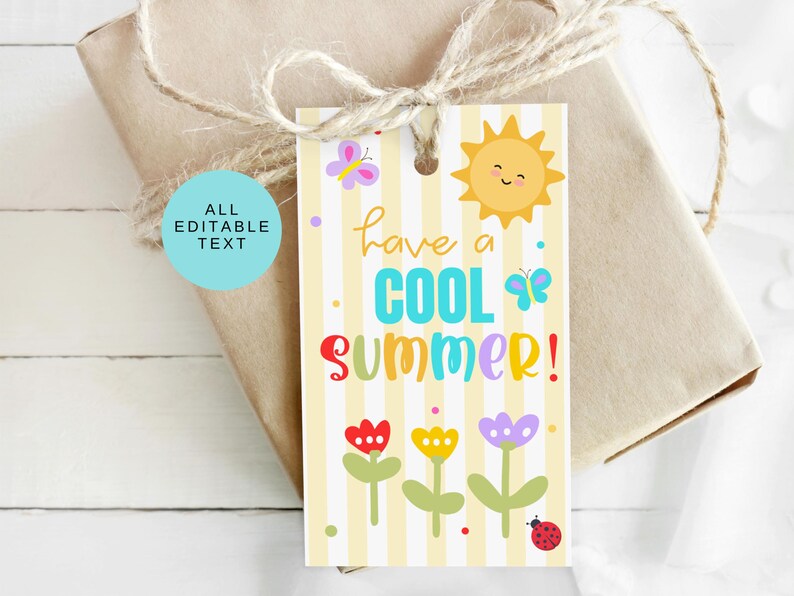 Have A Cool Summer Gift Tag, End of School Treat Tag, Last Day of ...