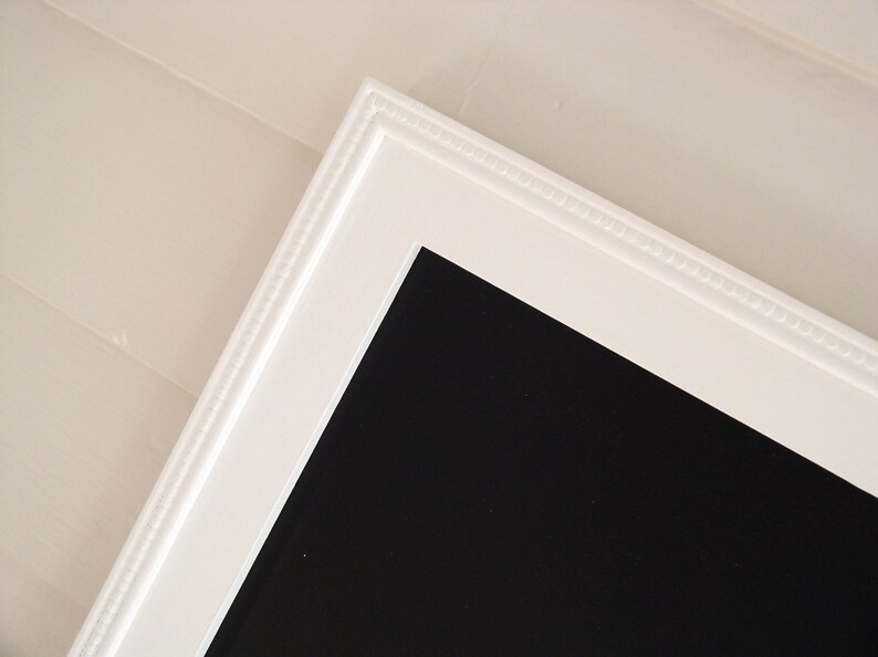 WEDDING CHALKBOARD Extra Large Magnetic Board Framed Blackboard Memo Board Deluxe Size with Handmade Frame and Vintage Button Magnets