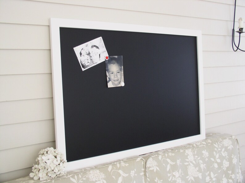 Modern Framed CHALKBOARD Extra Large Board White Etsy