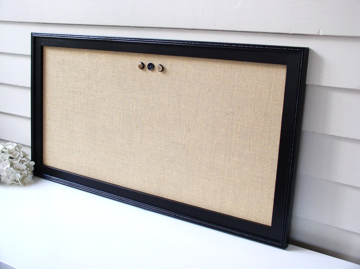 Bulletin Board Message Center Organizer Framed Etsy