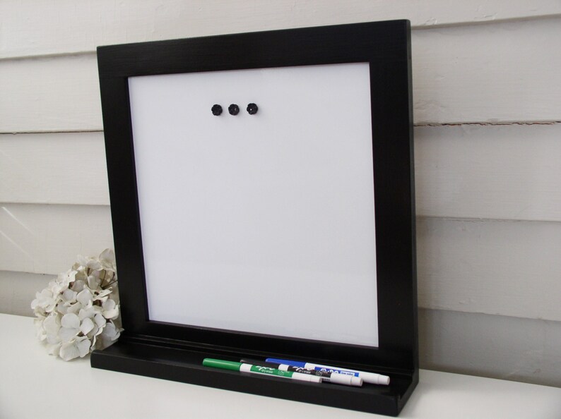 Dry Erase Board With Key Phone Holder Shelf Etsy