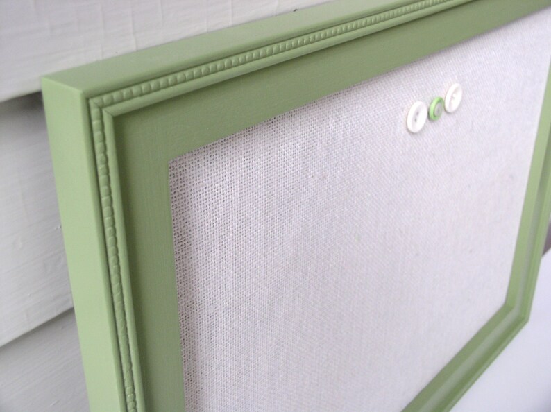 Bulletin Board Sage Green Memo Board with Handmade Etsy