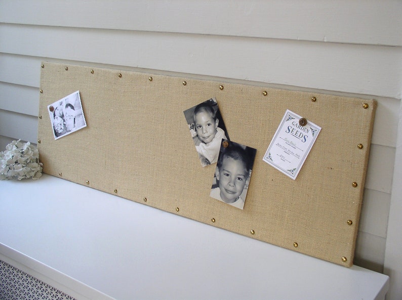 Long and Narrow BURLAP BOARD 15 X 40 in Organization Etsy