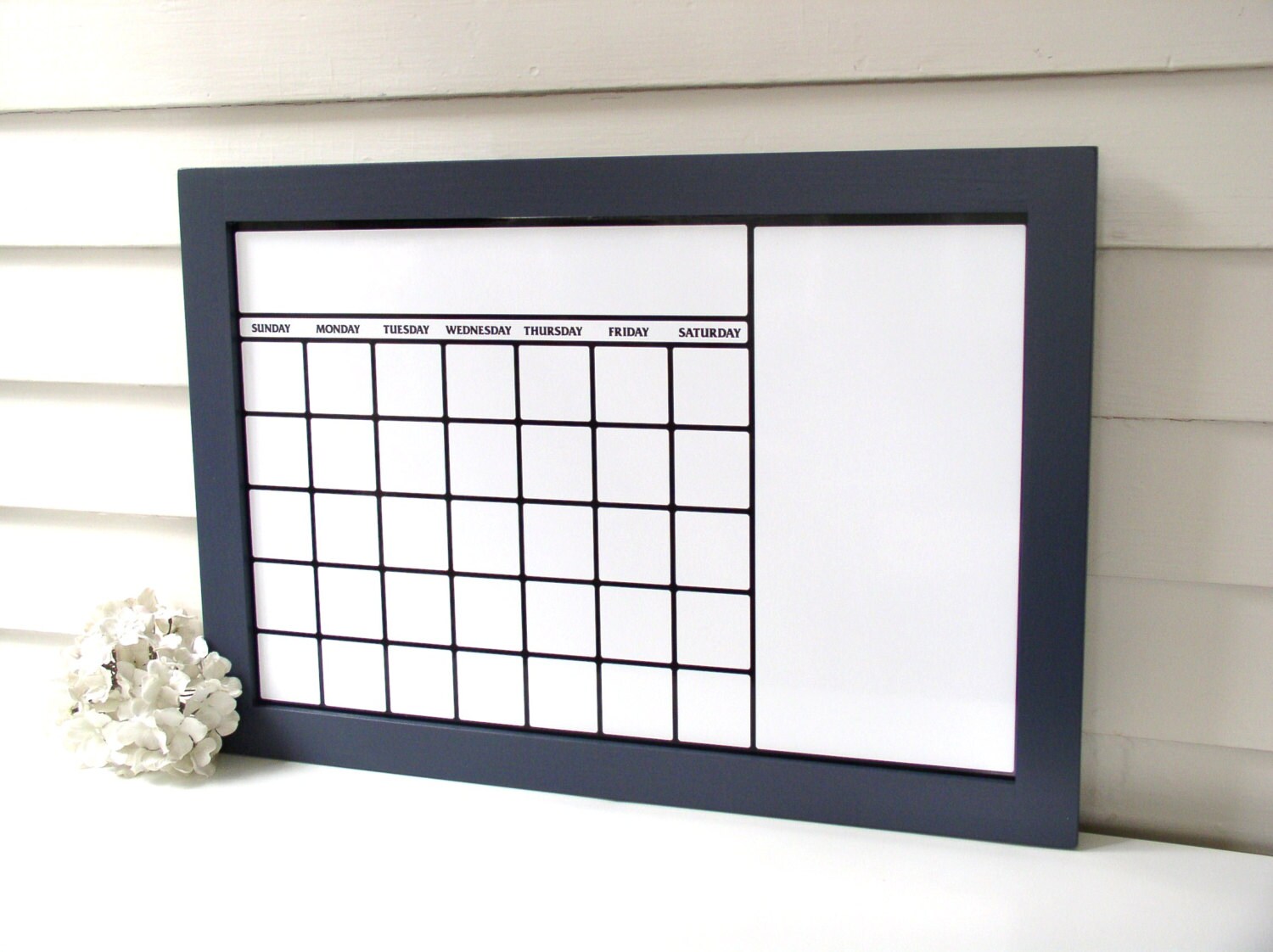Dry Erase Calendar Organizer with Our Handmade Solid Wood Etsy