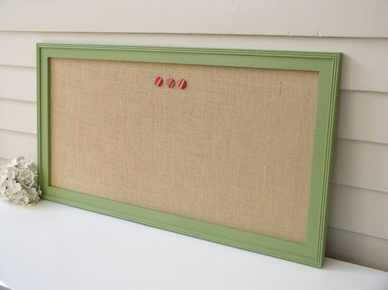 Organization MAGNETIC Bulletin Board Framed Magnet Board in Etsy