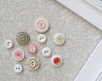 Vintage Style Button Magnets - Set of 50 in Your Choice of Colors - For Magnetic Memo Bulletin Boards Extra STRONG